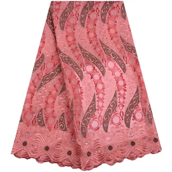 

High Quality Swiss Voile Lace In Switzerland Latest Swiss Cotton Lace Fabric With Stones African Lace Fabric For Every Sew F1640