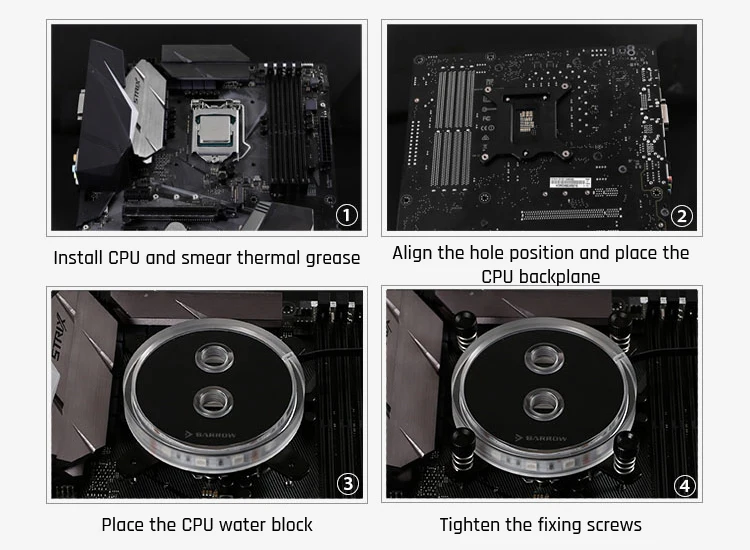 Курган водоблок для процессора поддерживает процессоры Intel LGA 1150 1151 1155 1156 разъем/AM3 AM4/2011X99X299/Копер теплоотвода/Синхронный A