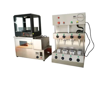 

New Custom-made Pizza cone maker machine and Custom-made pizza oven and display case FREE SHIPPING BY SEA