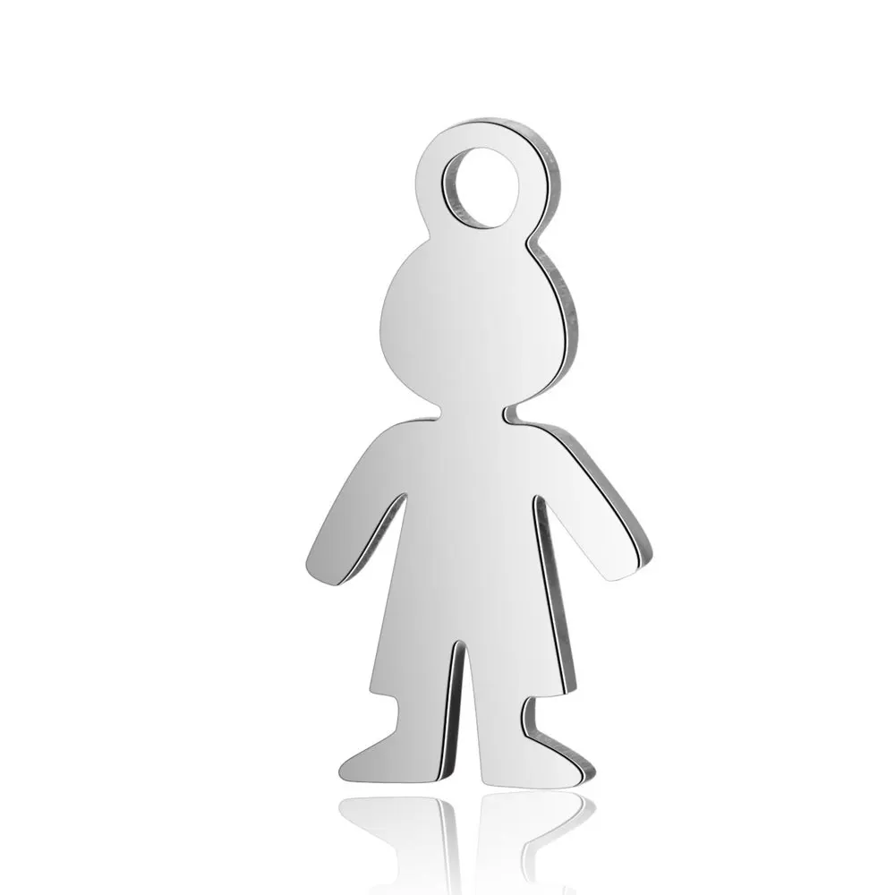 

20pcs/lot Stainless Steel little boy Charms for Jewelry Making DIY Jewelry Findings Necklace Bracelet Accessories