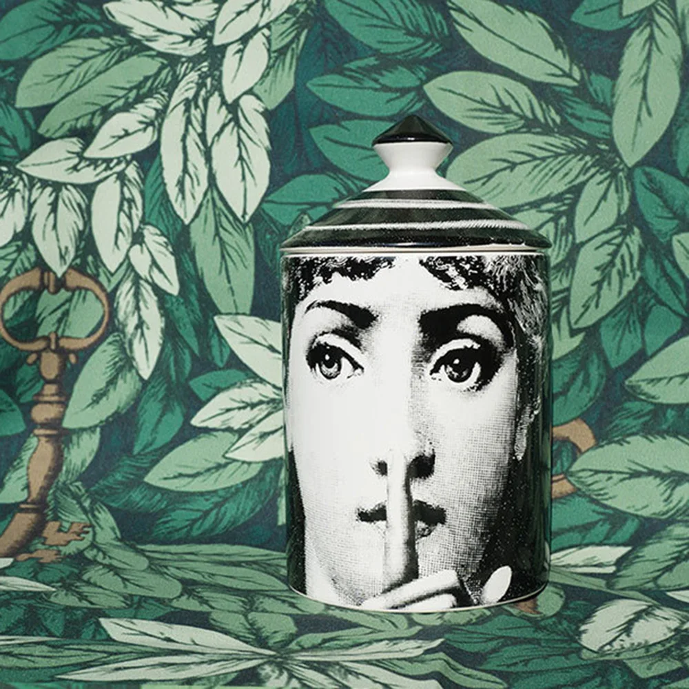 Двухсторонний подсвечник Fornasetti, канделябр, украшение для дома, изысканный керамический кувшин, чашка, цветочные горшки