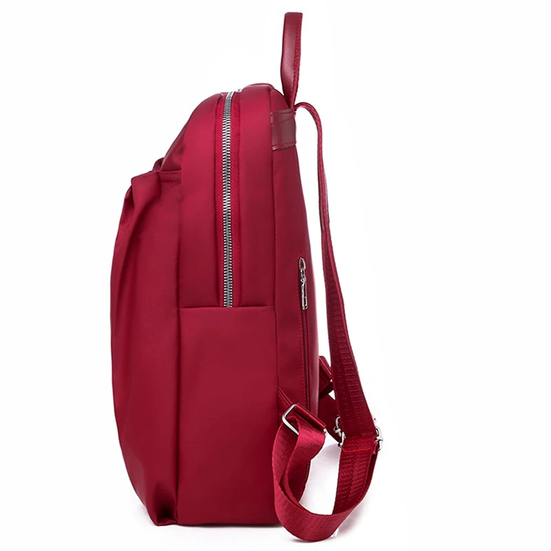 Модная женская сумка, однотонный рюкзак, водонепроницаемая нейлоновая сумка, противоугонная сумка на плечо, сумка для отдыха BB4