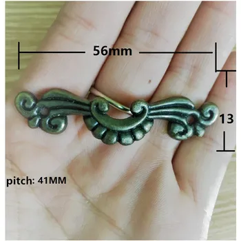 

Zinc Alloy Flower Drawer Handle,Vintage Wooden Box,Cabinet,Storage Box Handle Accessories Gift,Bronze Tone Color,56*13mm,20Pcs