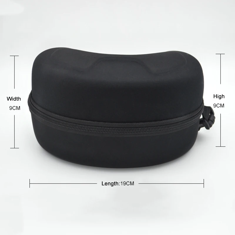 Ski Eyewear Protection EVA Case Snow Snowboard Skiing Glasses Goggles Sunglasses Carrying Zipper Hard Box Bag (Without Goggles)