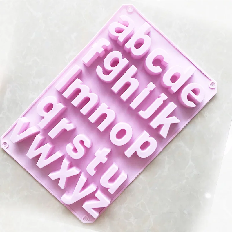 

26 English Letter Chocolates Model Aromatherapy Bake Shape Silicone Cake Mold Alphabet Number Jelly Mould Ice Tools