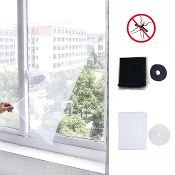 

5/10pcs Insect Fly Mosquito Net Screen Curtain Mesh Bug Mosquito Netting Door Window Self-adhesive Curtain Protector Flyscreen