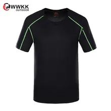 Новая пара летних футболок для улицы, Пешие прогулки, быстросохнущие мужские топы, футболки, дышащие, с коротким рукавом, для женщин, для кемпинга, походный свитер