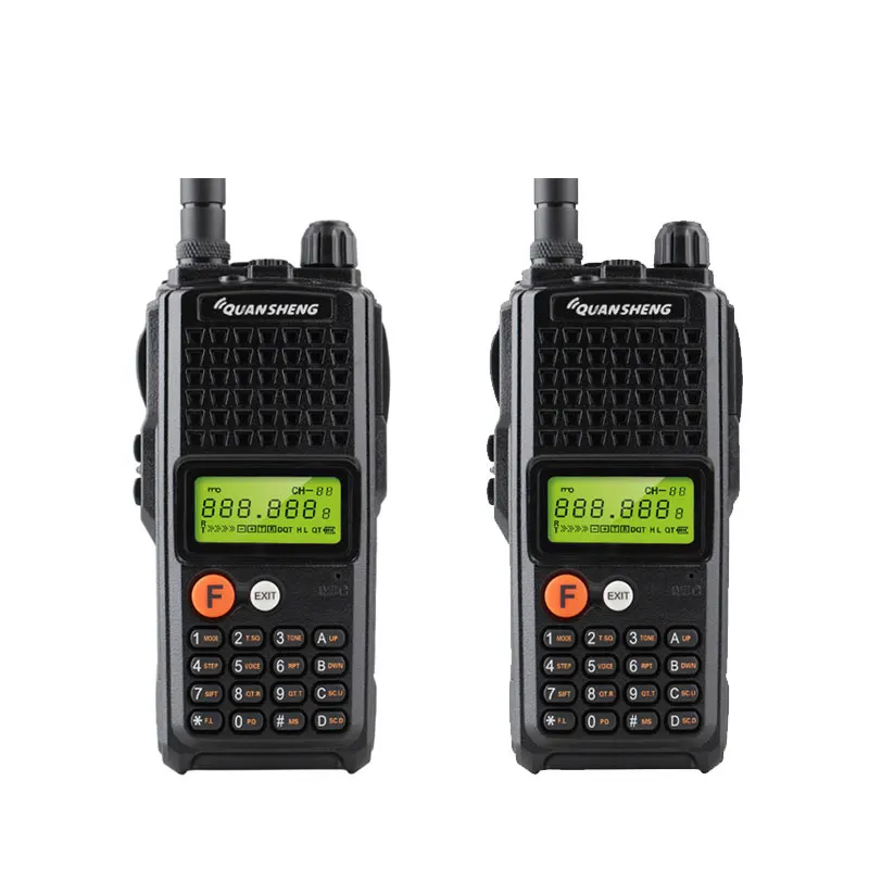 2 шт FM Двухстороннее радио Comunicador QuanSheng Портативный Walkie Talkier TG-K10AT 10 км - Цвет: 2pcs