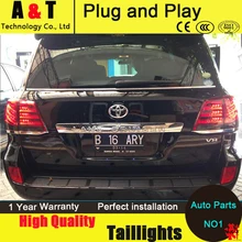 Shipping Option LED Tail Lights for Toyota Land Cruiser tail lights 2010-2012 Prado rear trunk lamp drl+signal+brake+reverse