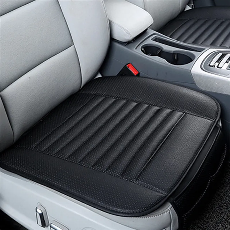 Car Seat Cover Pad Universal Four Seasons Breathable Leather Bamboo Car