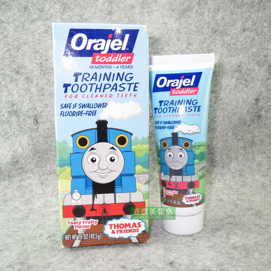 Orajel baby child fluoride free toothpaste baby edible toothpaste dans