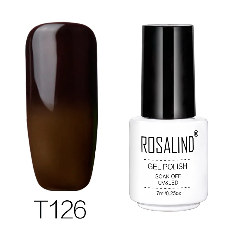 Розалинд гель 1 S T101-130 Цвета Температура меняется лак для ногтей Полупостоянный uv и светодио дный длительный гель лак лакировка - Цвет: RCT126
