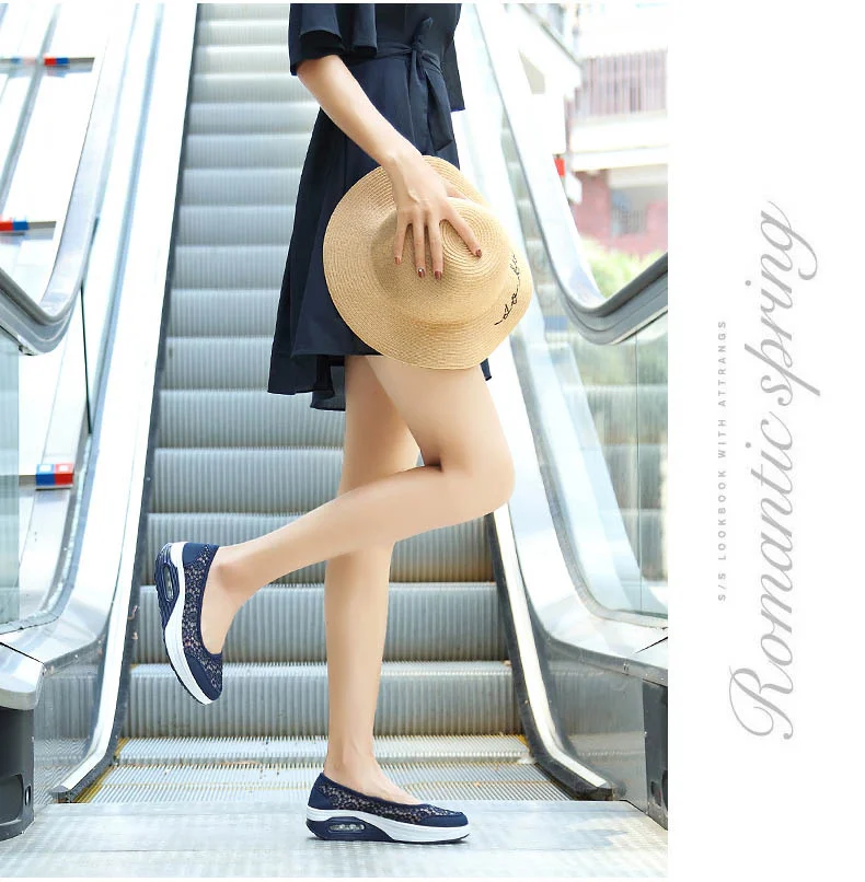 2019 Summer women flat platform shoes women breathable casual sneakers shoes slip on platform walking shoes for women (9)