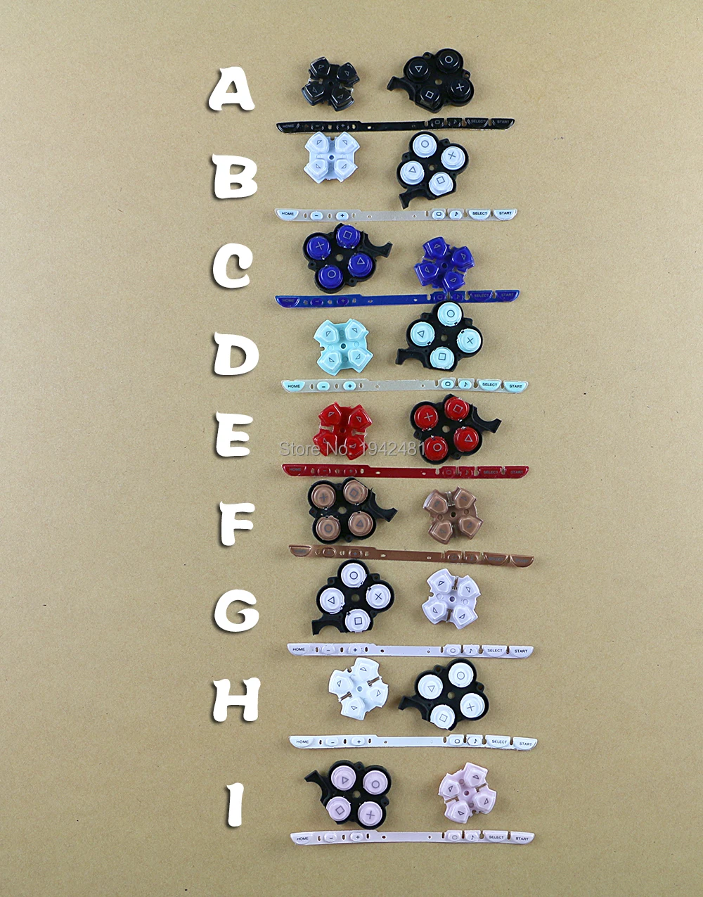 OCGAME 30 компл./лот 9 цветов 3 в 1 полный комплект клавиатуры LR с кабелем home start для