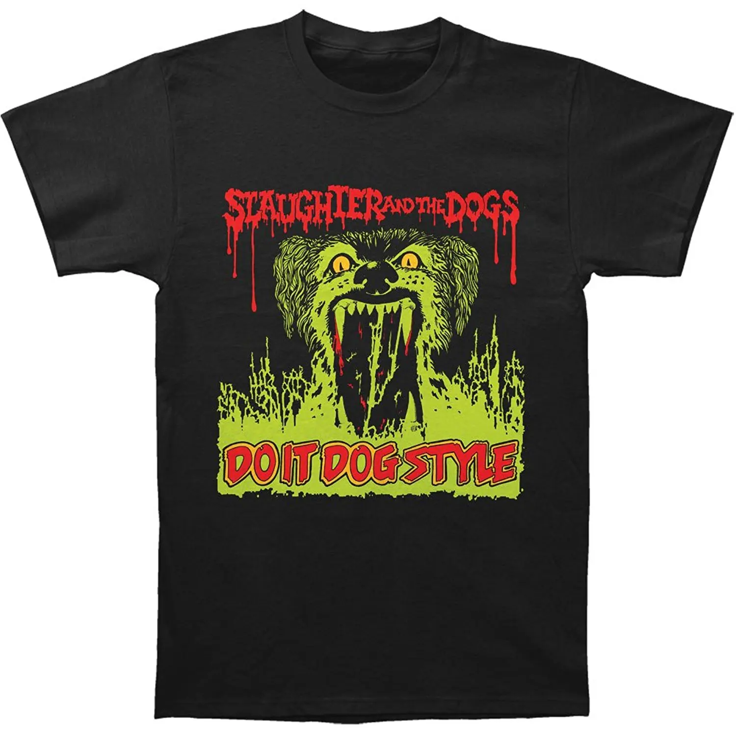 Slaughter and The Dogs Do It Dog Style Adult Tee Men Brand Clothihng