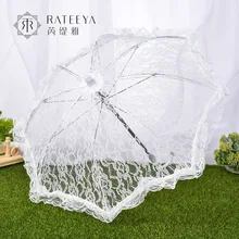 Летний кружевной зонтик ручной работы для свадьбы зонтик для невесты аксессуары для зонта для свадьбы свадебная одежда подружки невесты зонтик для душа