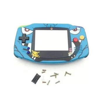 

DIY Full set housing shell cover case with conductive rubber pad buttons for Game Byo Advance for G-B-A console