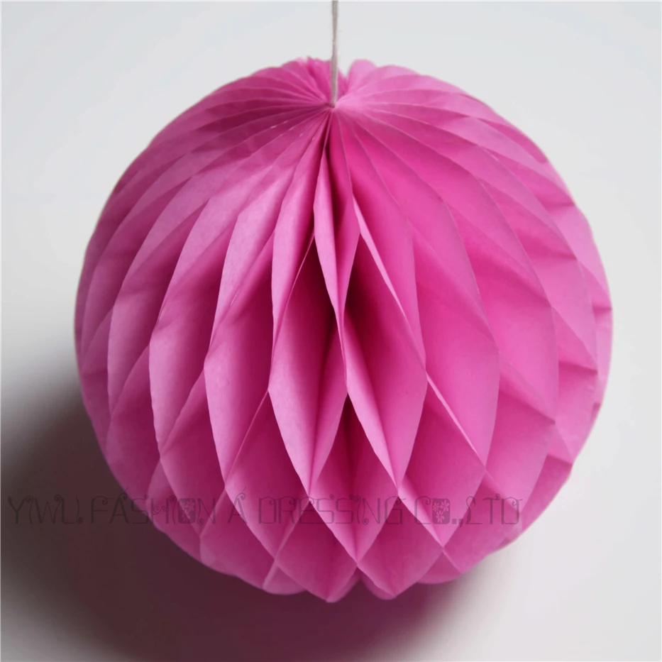 30pcs Lot 6inch 15cm Pink Honeycomb Ball Paper Hanging Wedding