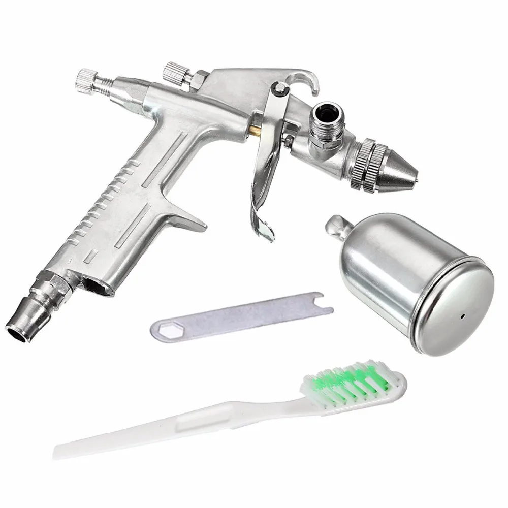 

High Pressure Gravity Feed Pneumatic Spray Gun Auto 150ml Aluminum Alloy 0.3MM Needle Gravity Air Brush Spray Gun Paint Kit