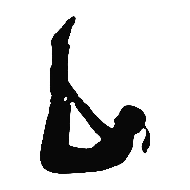 Fashion 8 Colors Yoga Girl Silhouette Funny Sports Car Sticker For Truck Window Bumper Door Kayak Vinyl Decal |