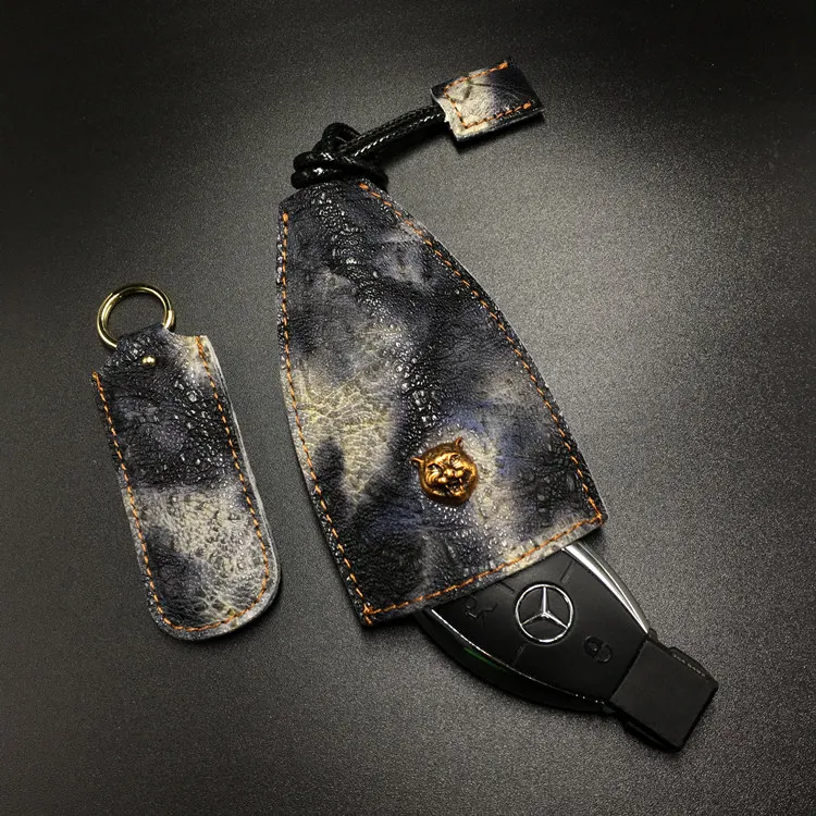 

free shipping!!! Charcoal style Car Key Case Leather Case for Audi BMW Mercedes-Benz Jaguar Porsche Lexus Land Rover
