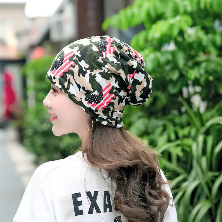 2018-Newest-Multi-functional-Women-Print-Beanies-Casual-Hat-Female-Fashion-Spring-Cotton-Hats-Casual-Ponytail ACI24 (8)