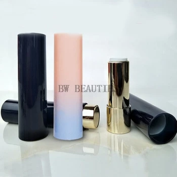 

100Pcs/Lot Empty Gradient Pink Blue Lipstick Tube 12.1MM Round Shape Lip Gloss Case DIY Lip Balm Container Cosmetic Tool