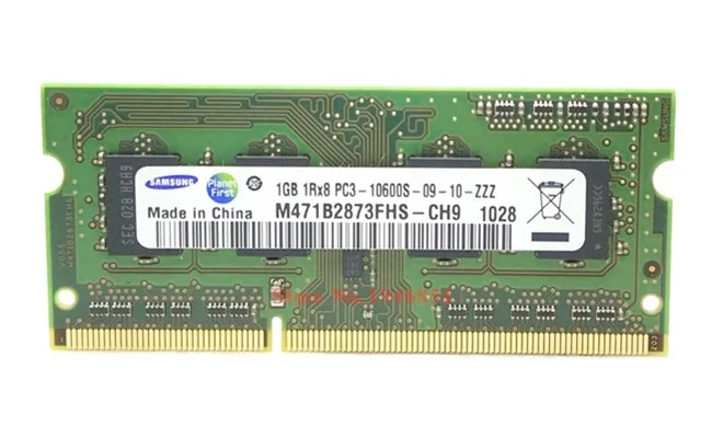 Samsung ноутбук память DDR3 1GB 1333MHz PC3-10600 ноутбук ram 10600S 1G