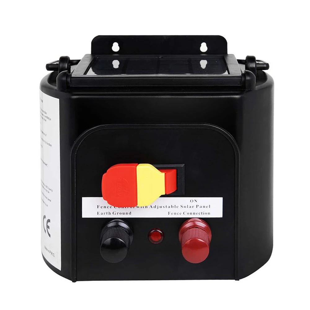 ZORASUN Solar Electric Fence Energiser Charger For Sheep Goat Cattle