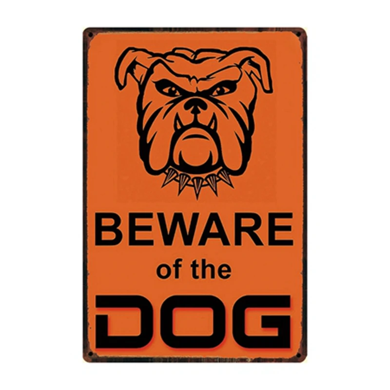 [Kelly66] собака Чихуахуа Charlie Остерегайтесь собаки металлический знак оловянный плакат домашний Декор Бар настенная живопись 20*30 см размер Dy57 - Цвет: y-2318