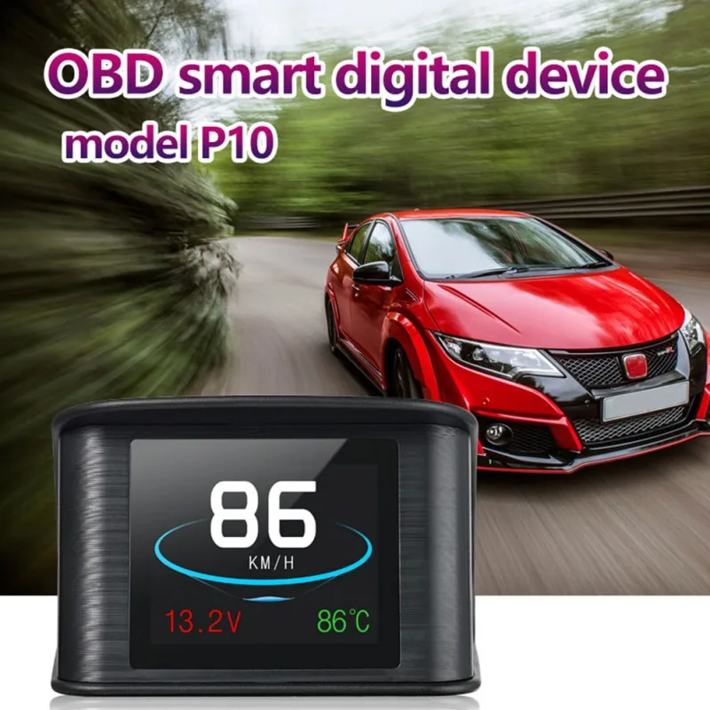 Hud gps OBD компьютерный автомобильный проектор скорости цифровой измеритель скорости Дисплей Расход топлива Датчик температуры диагностический инструмент