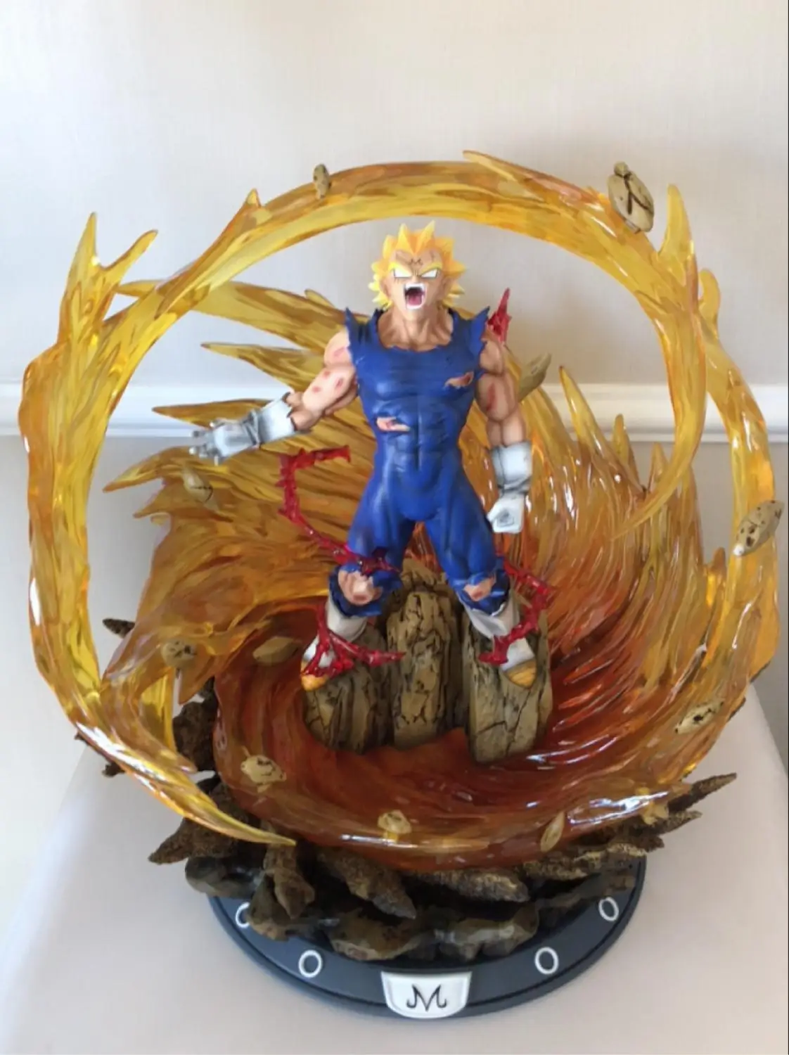 Модельные вентиляторы shadow Dragon Ball Z Super Saiyan vegeta gk статуя из смолы содержит светодиодную световая фигура игрушка для коллекции