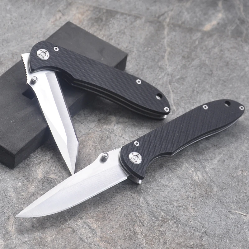 

220mm(8.6'') Folding Knife 7CR17Mov G10 Blade Tactical Camping Survival Combat Pocket Knives EDC Hunting Multi Tools
