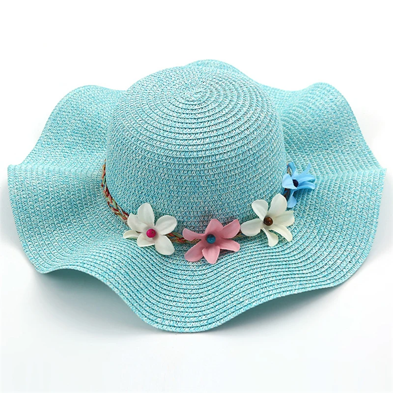 Chapéus de Palha do Verão Decoração com Flores do Bebê Chapéu de Sol para Meninas e Mulheres de Praia Moda Meninas Encantador Crianças Pai-filho Tampas 11 Beauty & Health