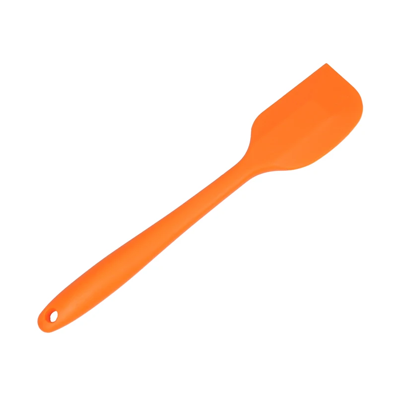 8 дюймов силиконовая лопатка-1 небольшой термостойкий антипригарный Пособия по кулинарии посуда(разные цвета - Цвет: Оранжевый