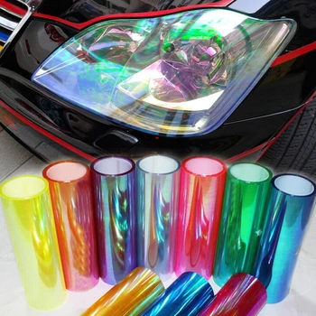 

2015Car Styling 10 Colors headlights 12"x 40"Shiny Chameleon Taillights Translucent film lights Change Color Car film Stickers