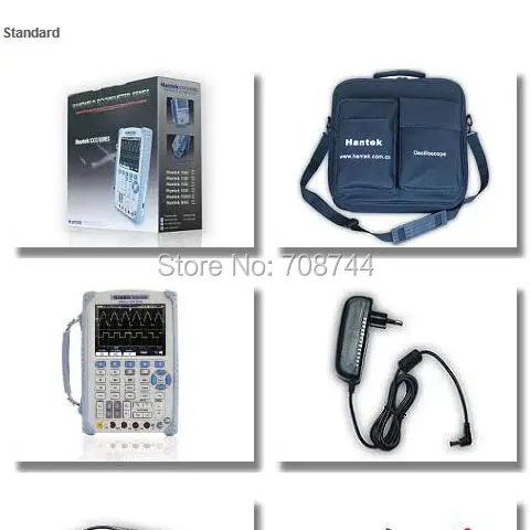 Ручной осциллограф Hantek DSO1202B 2 канальный 200 МГц с мультиметром 6000|oscilloscope
