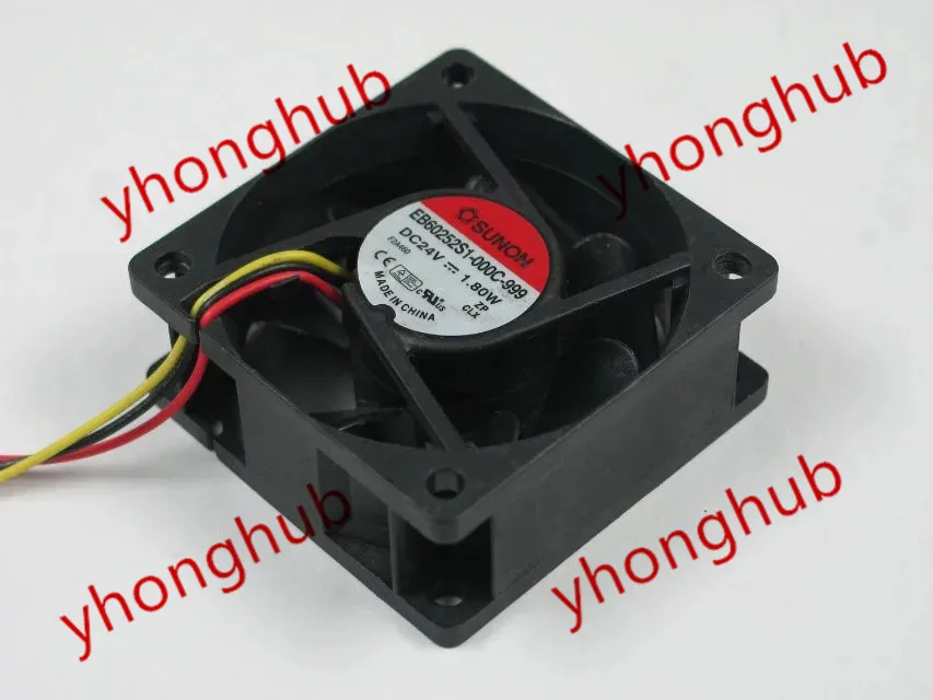 

SUNON EB60252S1-000C-999 DC 24V 1,80 W 60x60x25mm вентилятор охлаждения сервера
