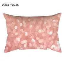 Geometric Marble Rose Gold Pink Cushion Cover Pillowcase Home Textile Decoration 30X50cm cojines decorativos para sofa