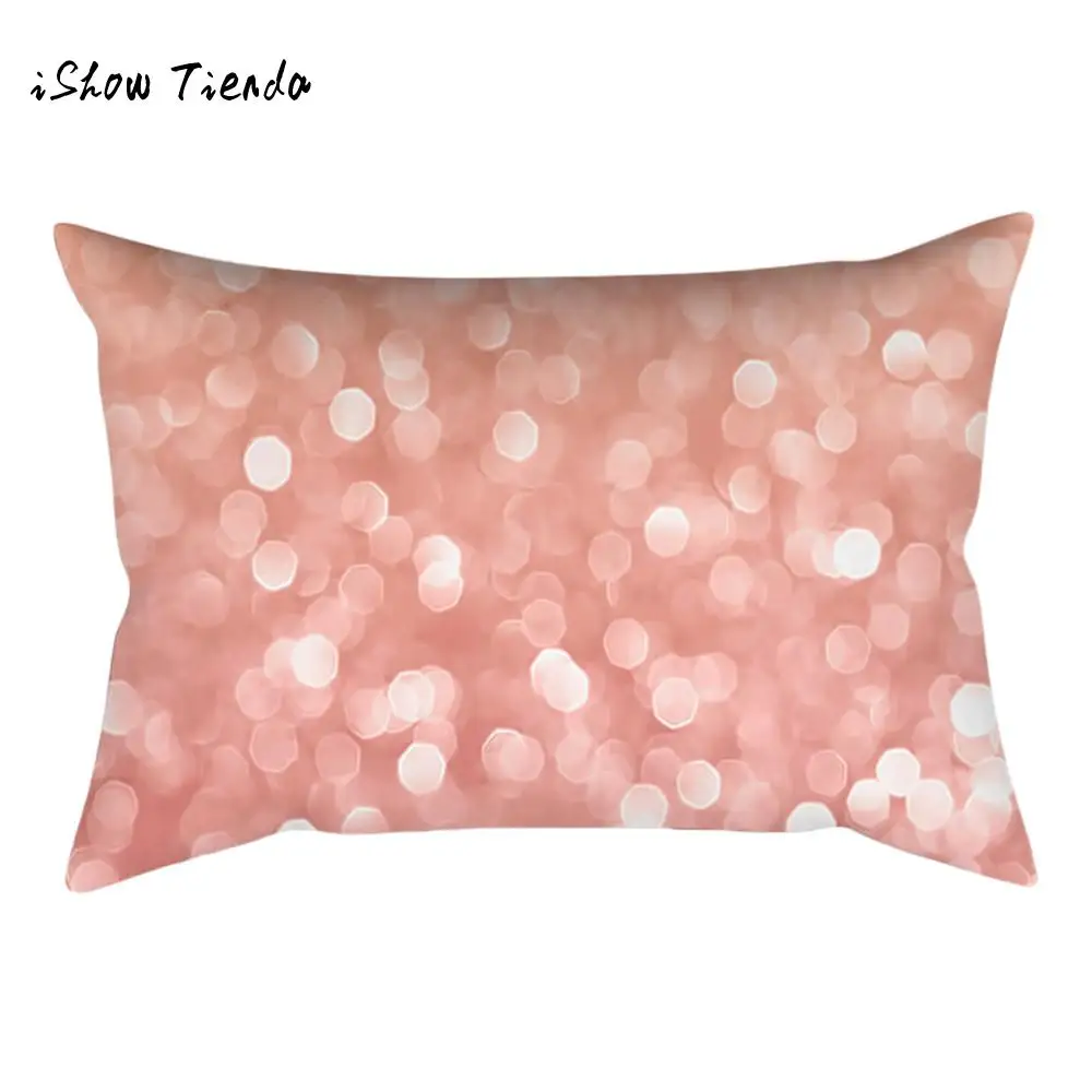 

Geometric Marble Rose Gold Pink Cushion Cover Pillowcase Home Textile Decoration 30X50cm cojines decorativos para sofa