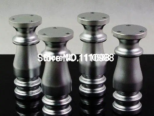 4pcs Set Height 100mm Metal Furniture Cabinet Bed Table Sofa Leg Feet