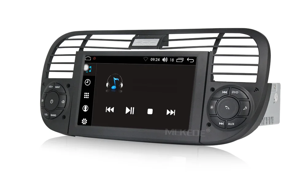 Clearance Car Multimedia player PX5 Android 8.0  CAR DVD radio stereo player for FIAT 500 2007-2016 with WIFI BT 3G 2G RAM 32G ROM 11