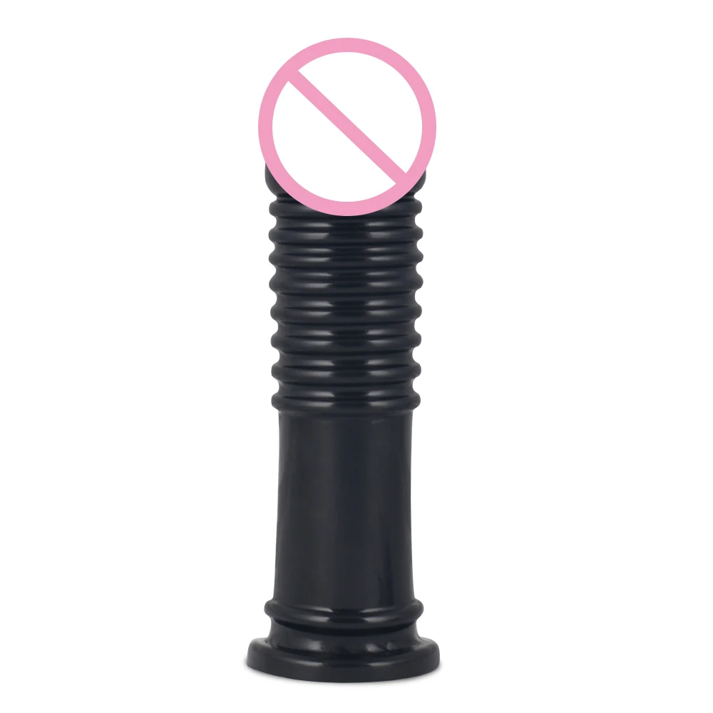 Lovetoy Super Big Dildo 8 inches Long King-Sized Black Dick Anal Plug Shocker Huge Penis PVC Sucker Sex Toys For Women Men Gay