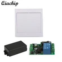 

QIACHIP AC 110V 220V RF Receiver 86 Wall Panel RF Wireless Remote Control Switch Transmitter For Hall Bedroom Ceiling Light Lamp