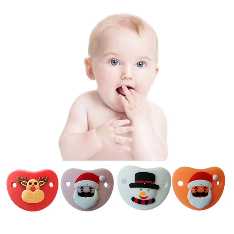 Силиконовые соску забавные Baby соска пустышки Шутка Шутки малышей соски TeetherChristmas милый подарок