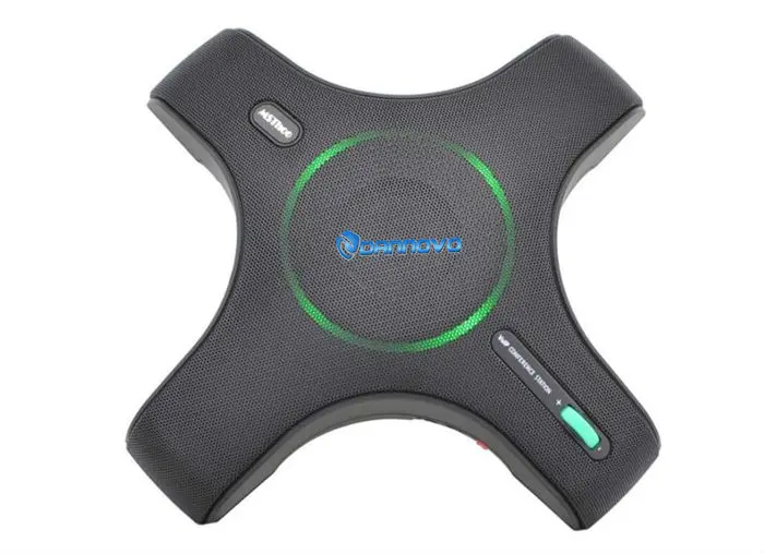 DANNOVO USB الميكروفون متعدد الاتجاهات 360 درجة بيك اب ، مكبر صوت مدمج ، التوصيل والتشغيل ، ويندوز ، ماك ، سكايب ، Lync ، MSN