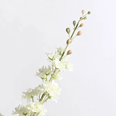 Erxiaobao Delphinium Tridentatum искусственные цветы искусственные растения consolima Ajacis Свадебная вечеринка настольные украшения для дома - Цвет: 02 Beige