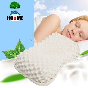 

Massage Latex Bamboo Fiber Pillows Thailand Latex Bedding Bedroom Pillow Cervical Orthopedic Natural Foam Pillow Neck Health
