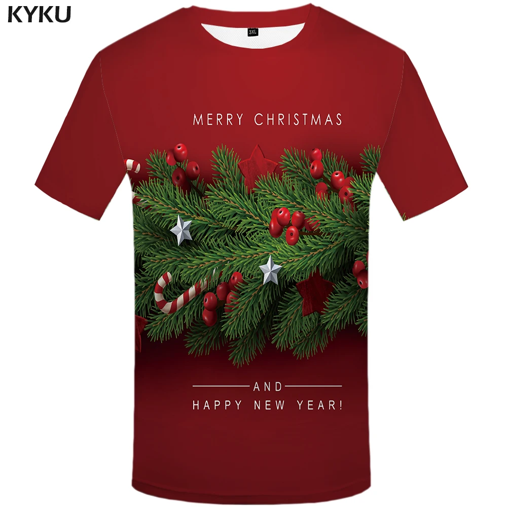 

3d Tshirt Christmas Tree T-shirts Men Xmas Tshirt Homme Apple Tshirts Casual Red T shirt 3d Happy Tshirt Printed Mens Clothing