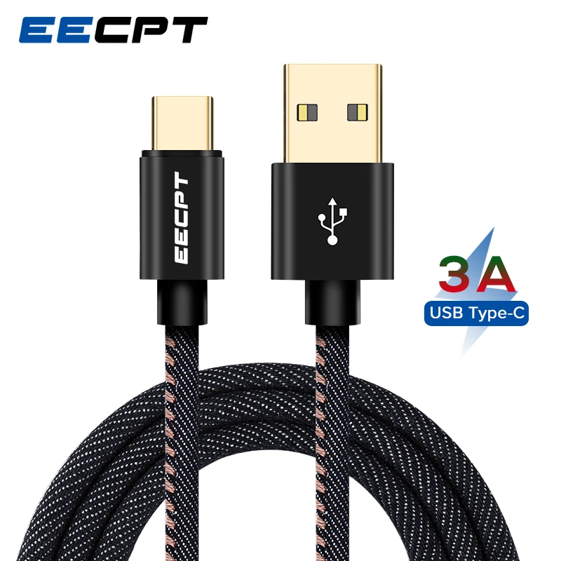 

EECPT 3A USB Type C Cable for Android Xiaomi Redmi Note 7 Samsung S9 S8 Fast Charging Cord Data Wire USB C Type-C Charger Cable